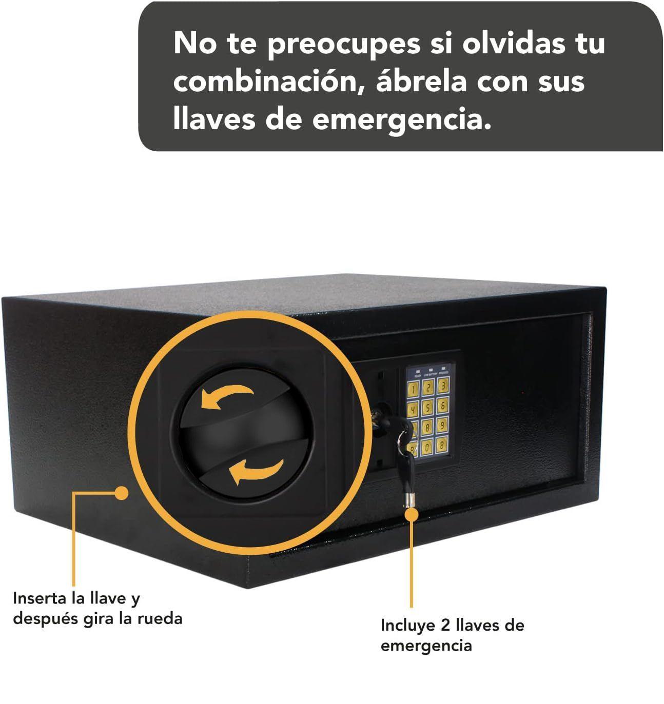 Caja Fuerte Seguridad Digital Electrónica 43x36x20cm-2