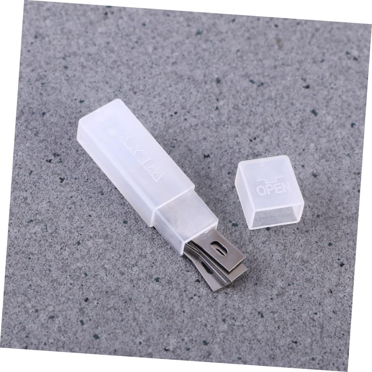 Cutter Bisturi Trincheta Metal Set + 10 Cuchillas + Capuchon-2