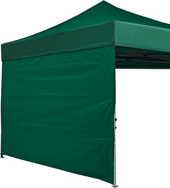 TOLDO PLEGABLE PREMIUM + LATERALES LISOS DE CUATRO CARAS (VERDE OLIVO)-2