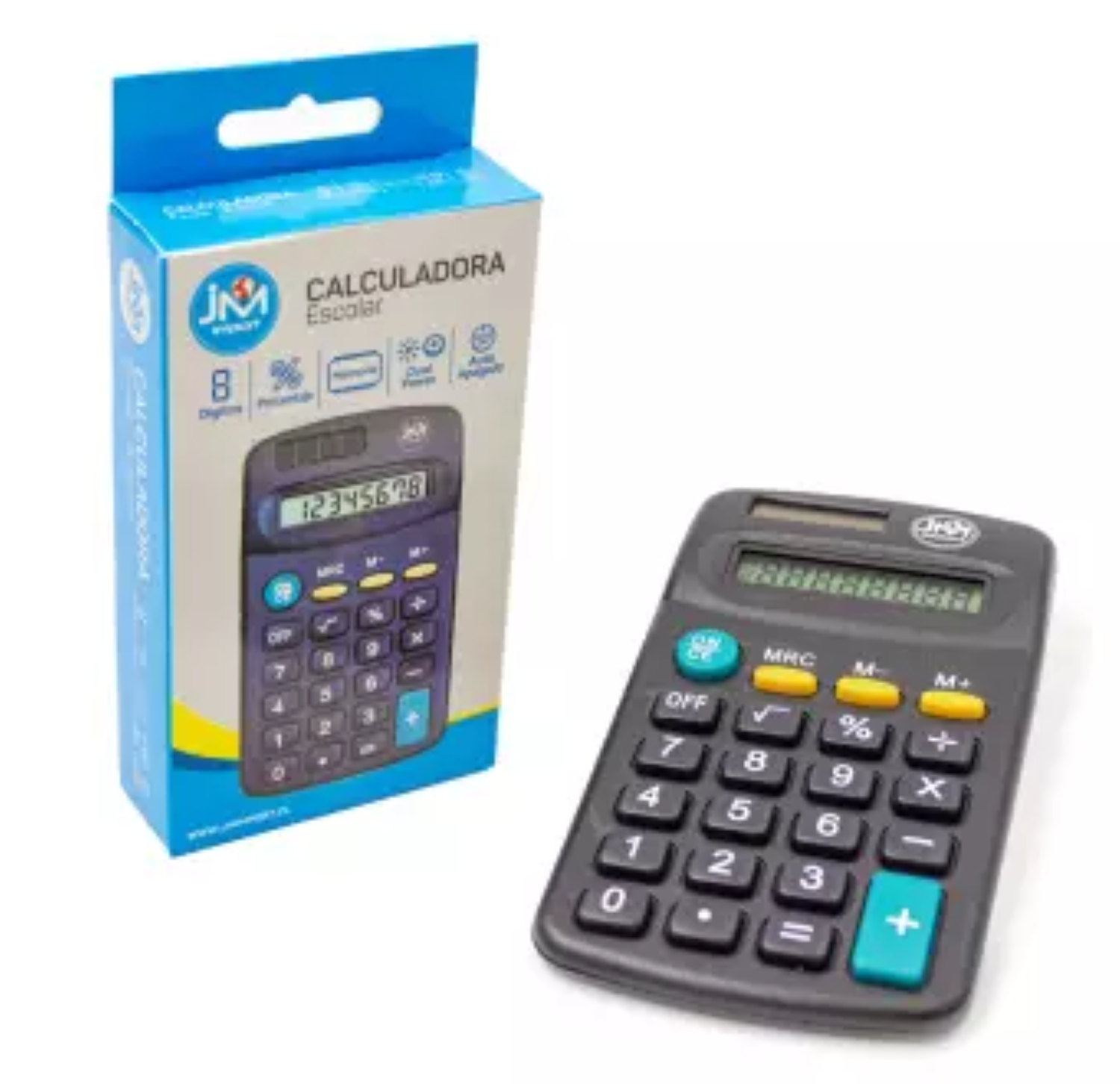 CALCULADORA ESCOLAR 8 DÍGITOS DUAL POWER-2