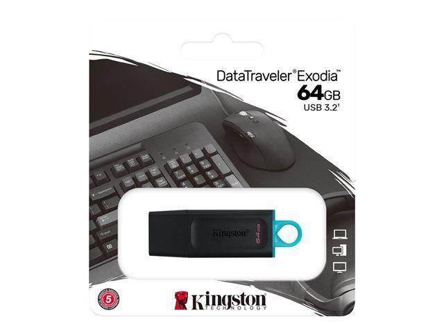 KNG 64GB USB 3.2 Gen 1 Datatraveler Exodia Black-0