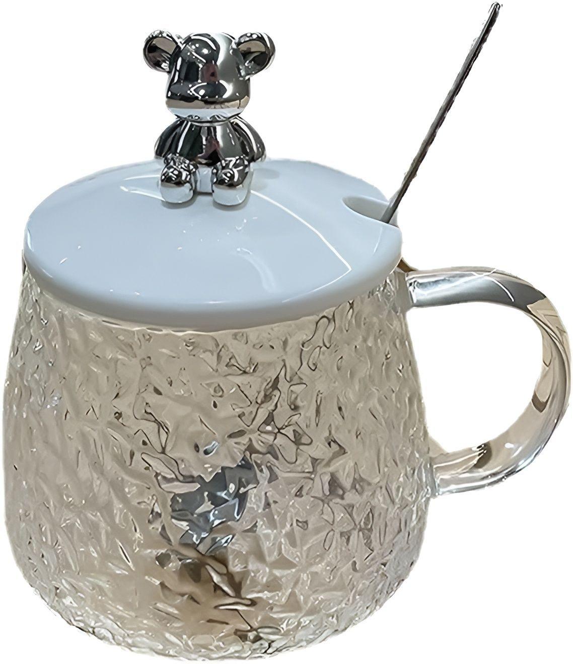 Taza Vasos Para Cafe Taza De Cafe Taza De Vidrio Cuchara-0