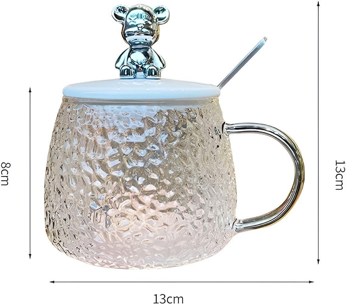 Taza Vasos Para Cafe Taza De Cafe Taza De Vidrio Cuchara-1