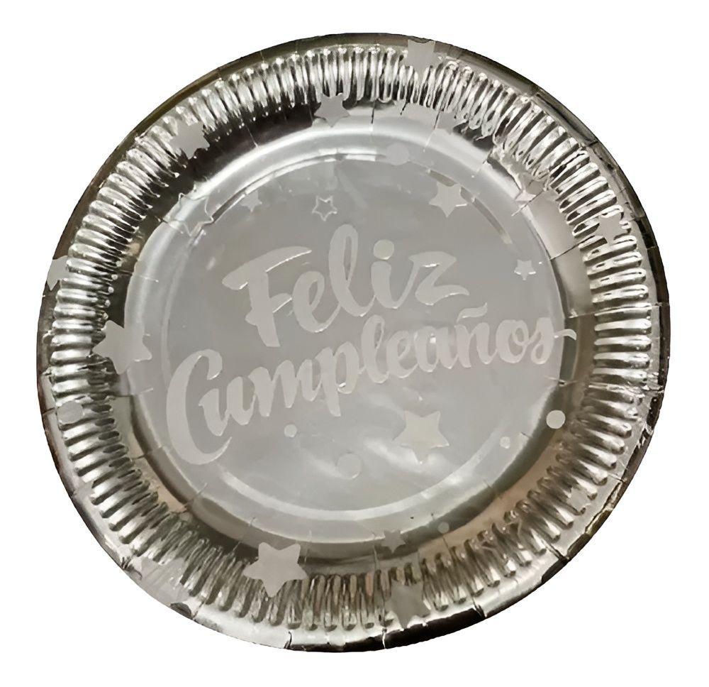 Pack X10 Platos Cumpleaños Desechables Decoración -3