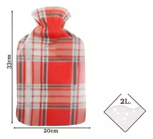X6 Guateros Con Funda Polar Diseño Calefacción 2 Litros-1