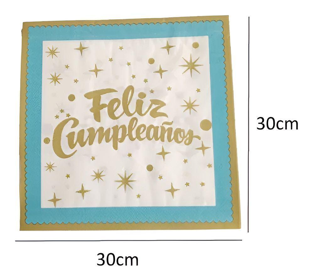 20 Servilletas Cumpleaños Feliz Cumpleaños Decorac-1