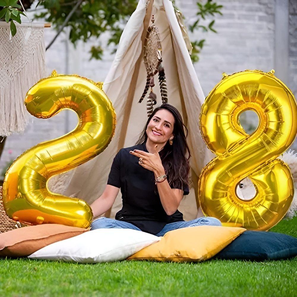 Globos Forma De Numero Globos Metalizados Decoraci-4