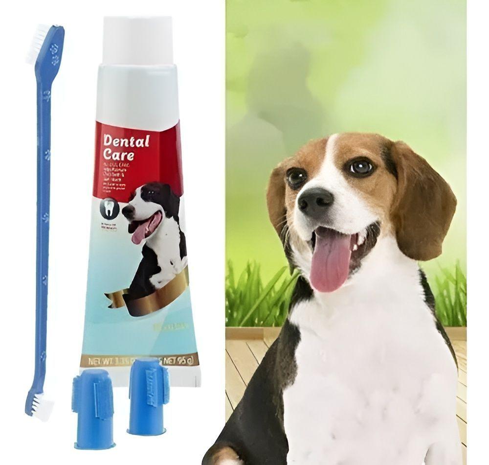 X2 Cepillo Y Pasta De Dientes Perro Pasta Dientes Mascotas-5