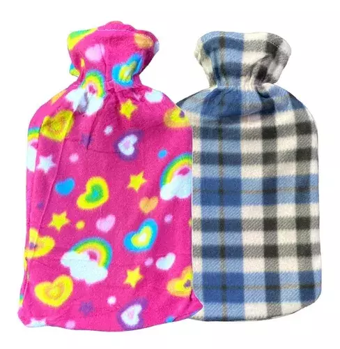 X2 Guateros Con Funda Polar Diseño Calefacción 2 Litros-0