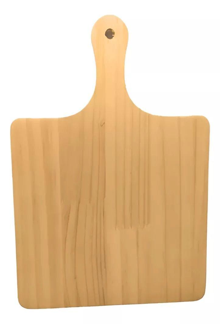 Tablas Pizza Tabla Cuadrada Picoteo Plato Madera 30x40cm-4