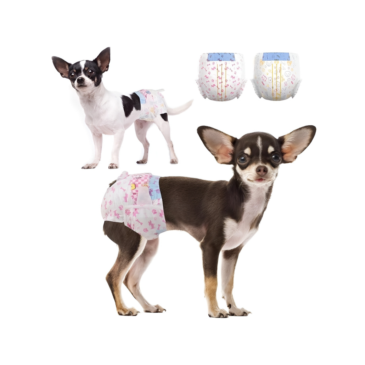 X20 Pañales Para Perros Pañales Para Perro Pañales Gato M-3