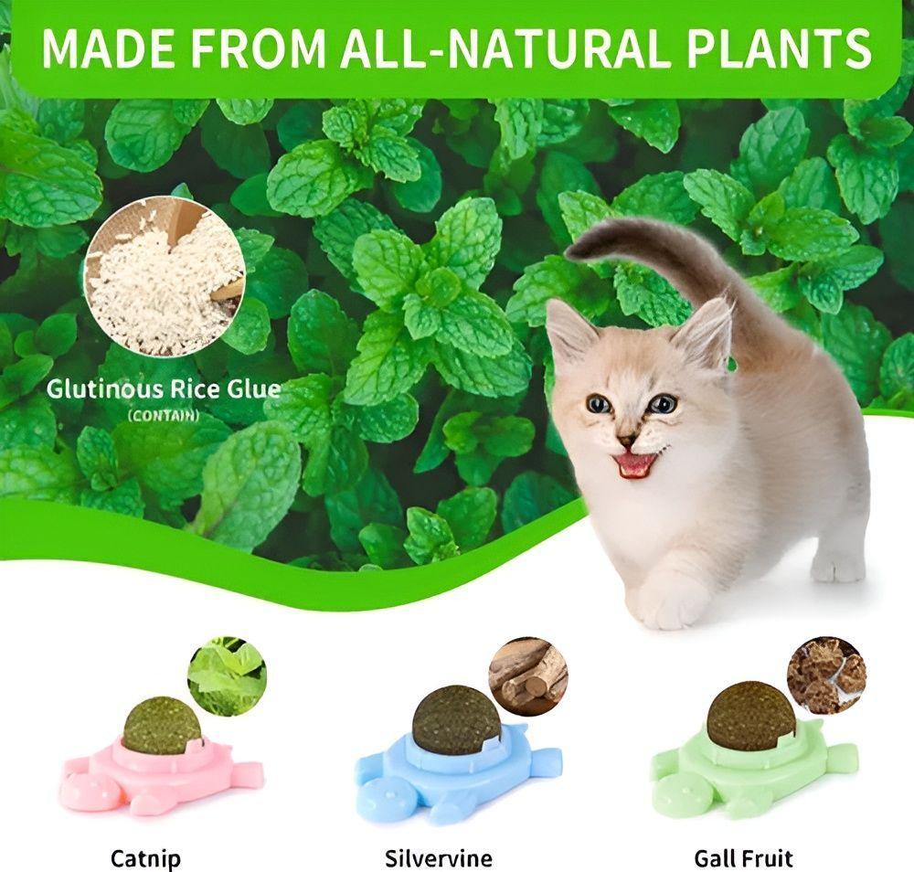 X2 Bola Hierba Gatera Catnip Snack Para Gatos Bola-3