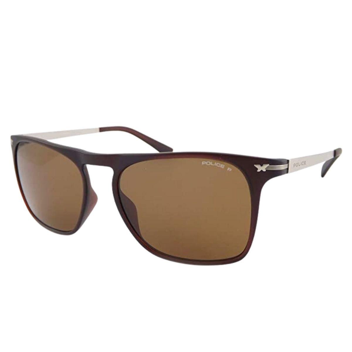 POLICE Lente De Sol S1956MZ55P54 BROWN S1956M (Sin Caja)-0