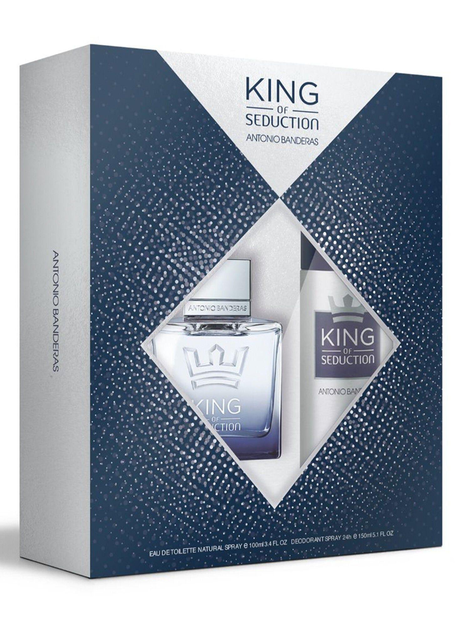 Estuche King Of Seduction EDT 100ml Deo150ml Antonio Banderas-0