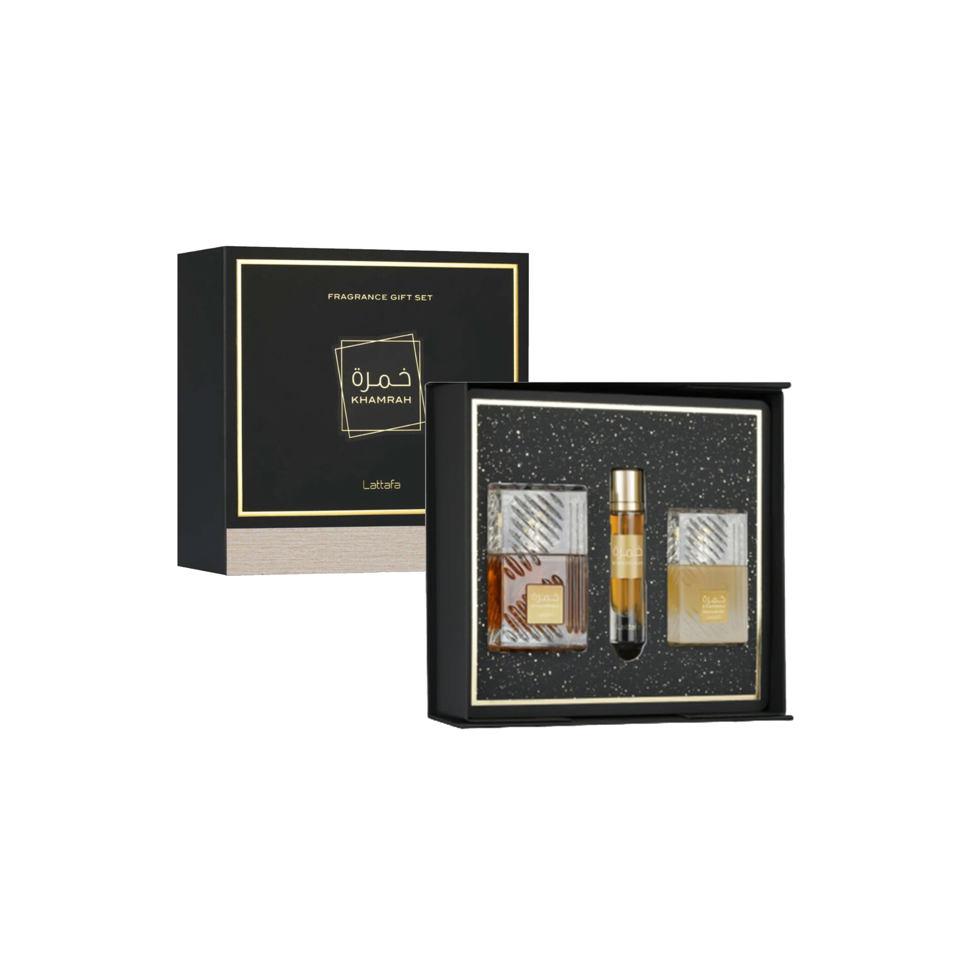 Estuche Khamrah Lattafa Edp 100Ml 12Ml Hair Mist 50Ml Unisex-0