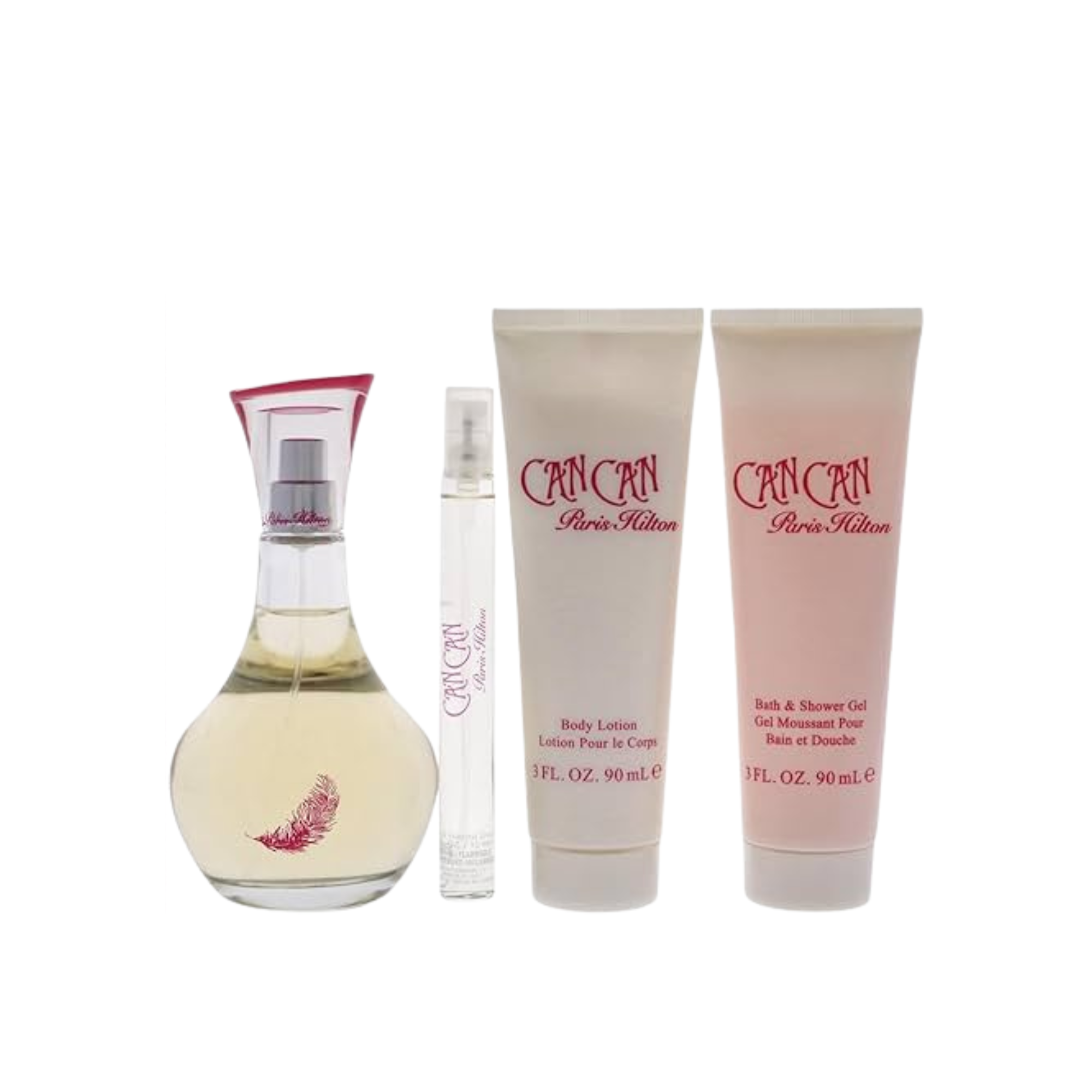 Perfume en estuche Can Can Paris Hilton Edp 100ML+10ML+90ML B/L + 90ML S/G Mujer-1