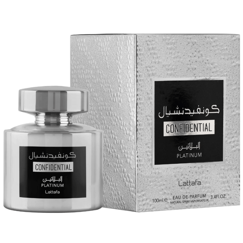 Confidential Platinum 100Ml Unisex Lattafa Perfume-0