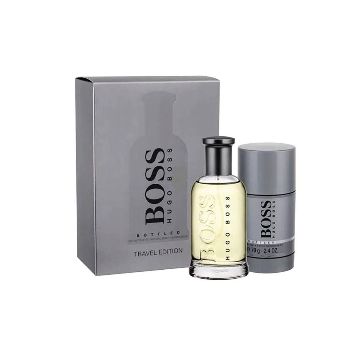 Estuche Hugo Boss Bottled Travel Edition Edt 100ML+70g Stick DEO Hombre (Sin Celofan)-0