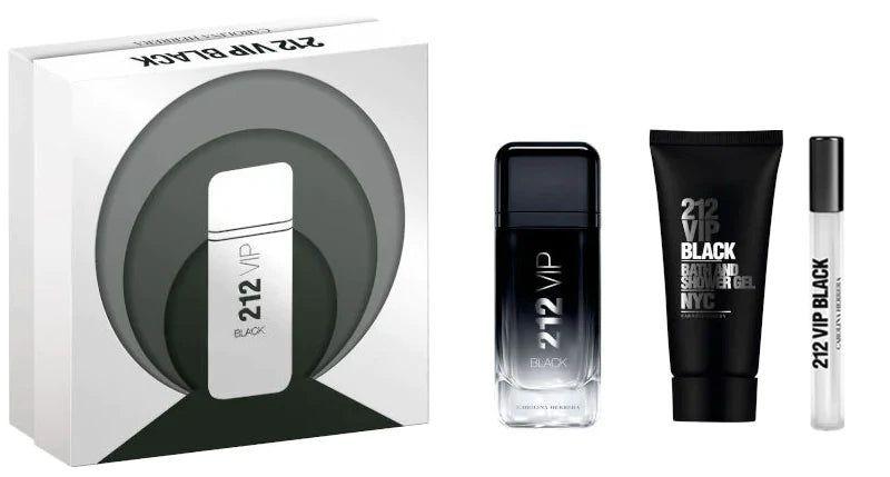 Estuche 212 Vip Black Carolina Herrera Edp 100Ml+10Ml Mini+100Ml S/G Hombre05-0