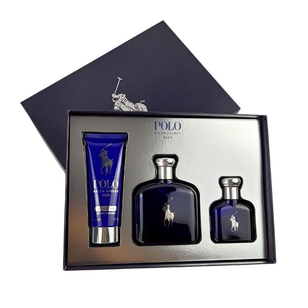 Estuche Polo Blue Ralph Lauren Edp 125ml+ 40ml +100ml Hombre (Caja Negro)-1