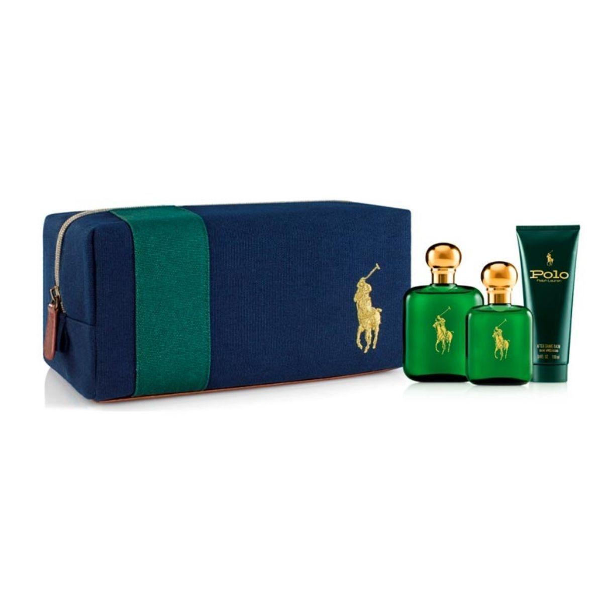 Set Belleza Polo Green EDT 118ml + 59ml + After Shave 100ml  Ralph Lauren Hombre-1