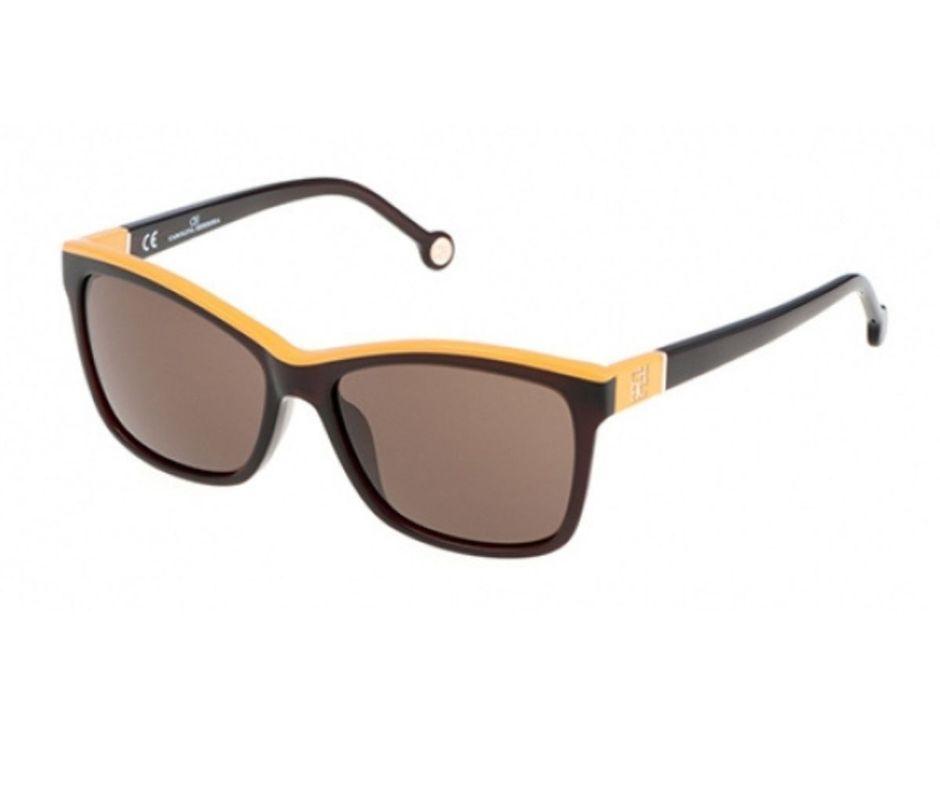 CAROLINA HERRERA Lente De Sol SHE598095855 BROWN / YELLOW SHE598-0