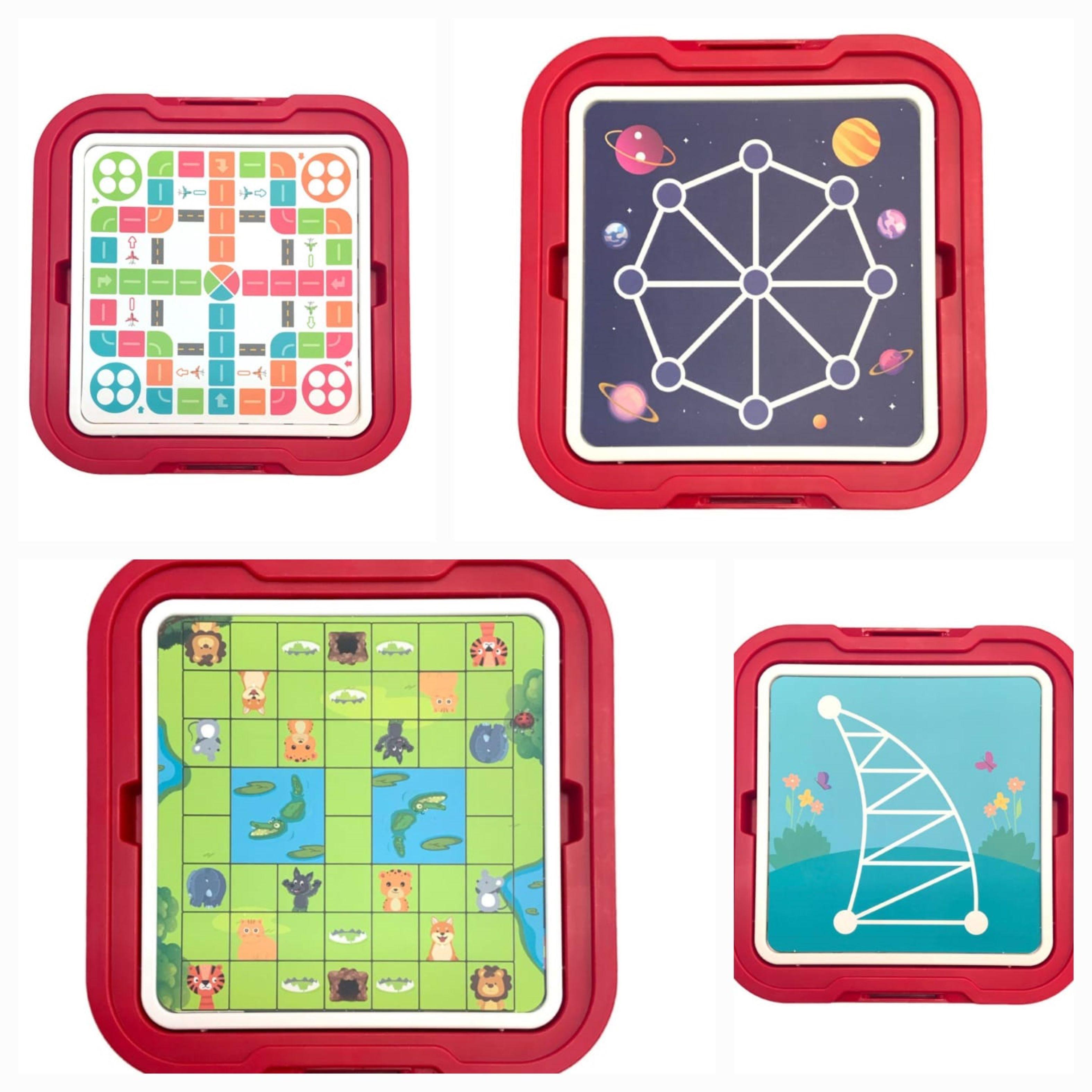 Mesita Didáctica, Juegos y Frutas Con Velcro.-3
