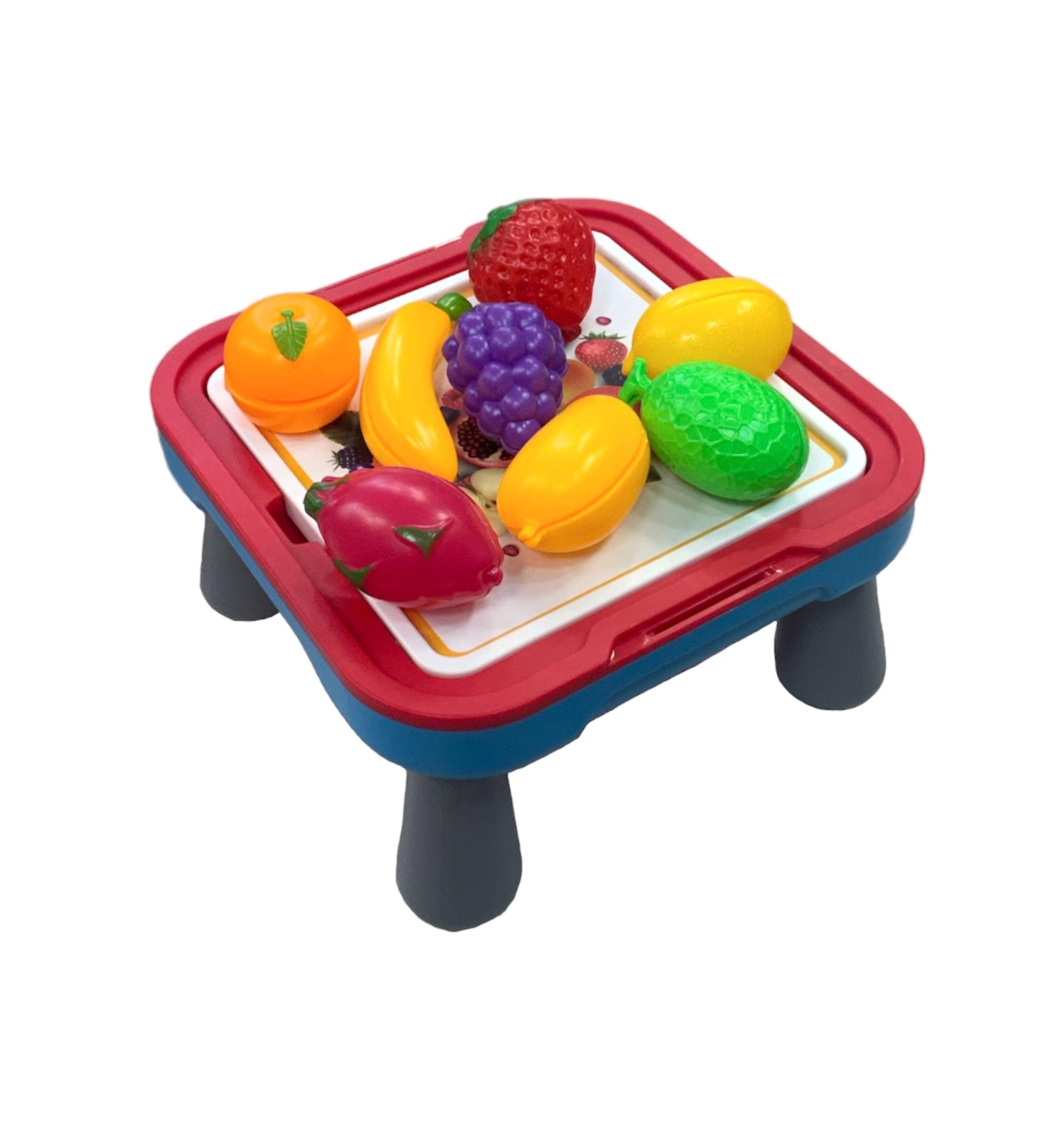 Mesita Didáctica, Juegos y Frutas Con Velcro.-5