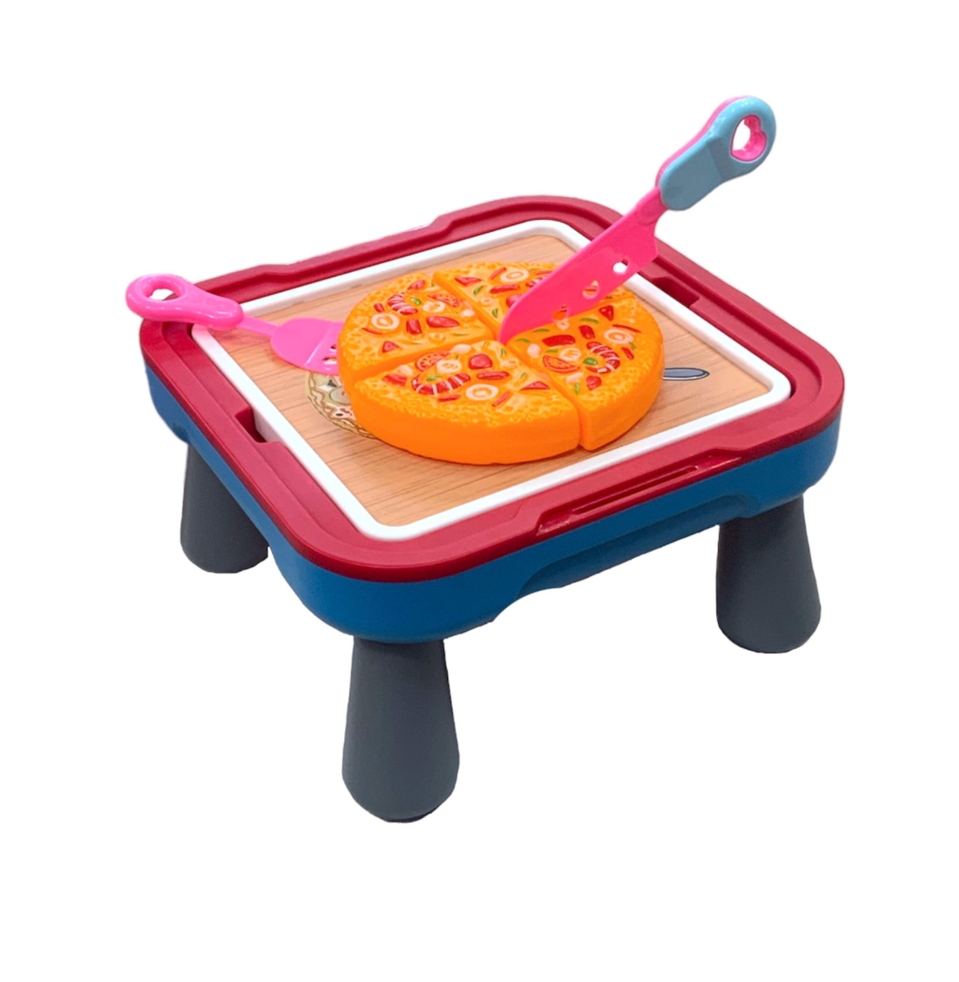Mesita Didáctica, Juegos y Frutas Con Velcro.-6