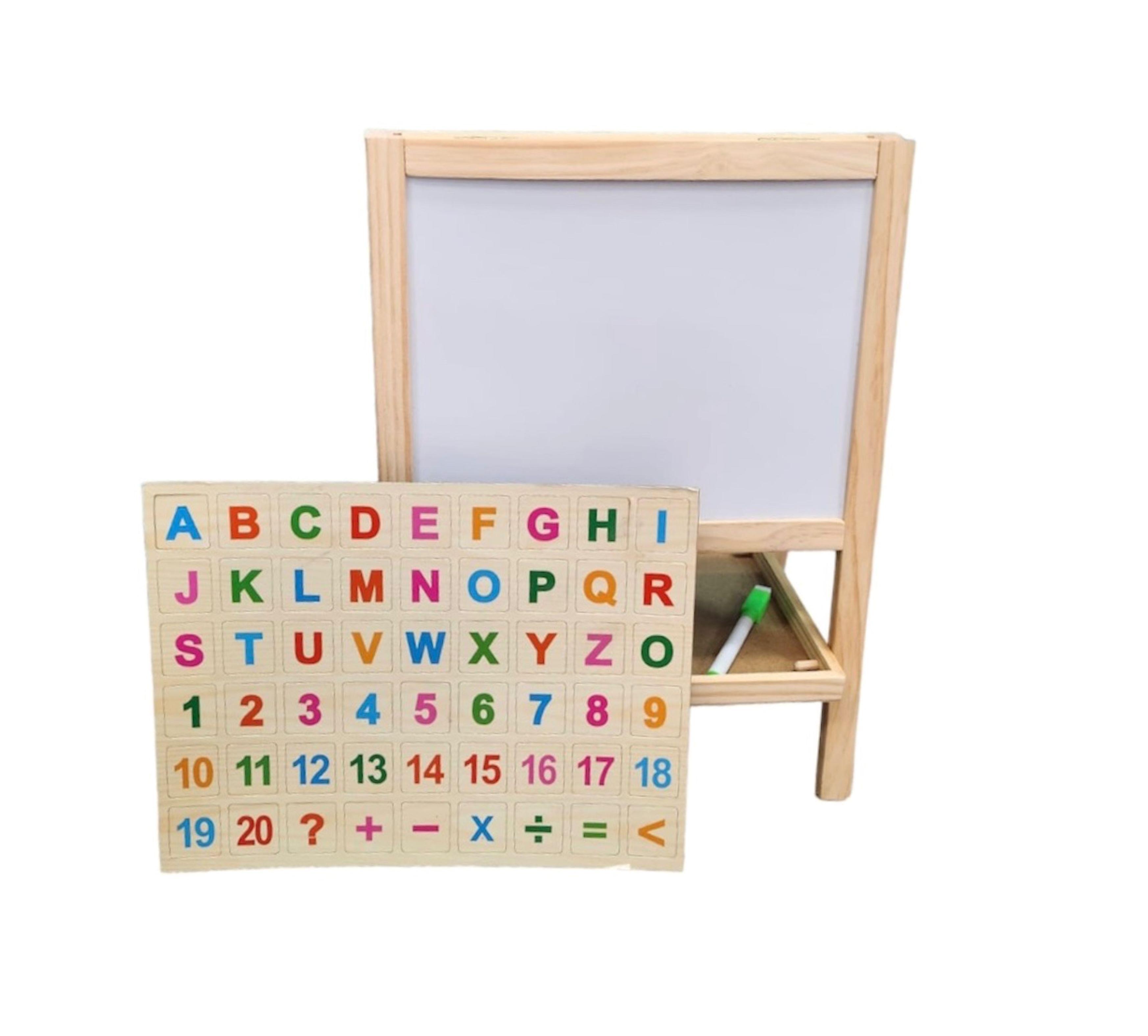 Mini Pizarra De Madera Reversible-1