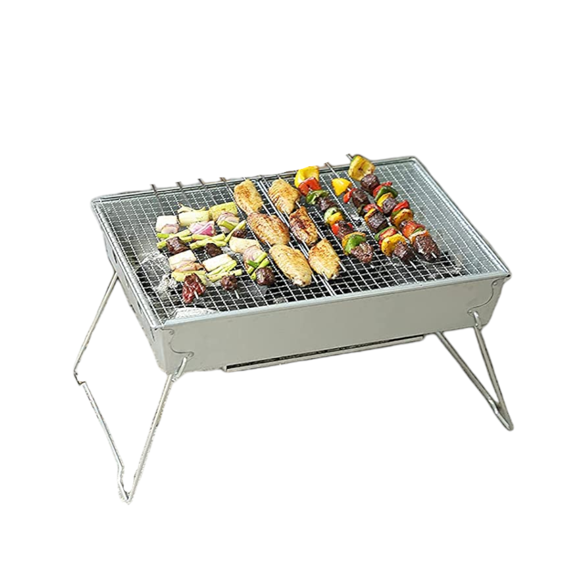 Parrilla Portatil Plegable Acero Inoxidable CN8-2