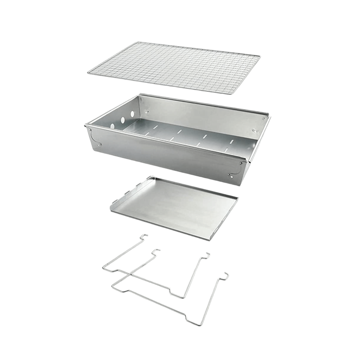 Parrilla Portatil Plegable Acero Inoxidable CN8-4
