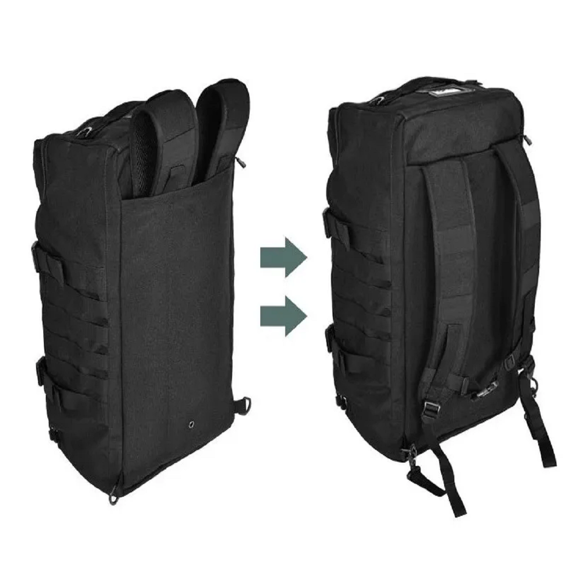Bolso Viaje Mochila 60L Militar tactico molle Verde M6-2