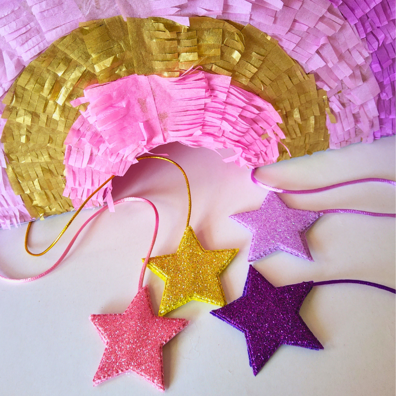PIÑATA ARCOIRIS MORADA-2