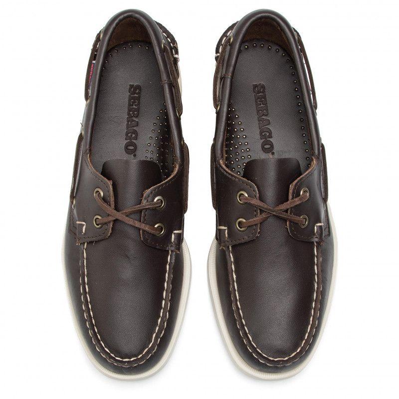 Mocasines de Cuero DOCKSIDES PORTLAND Café Hombre H00901-3