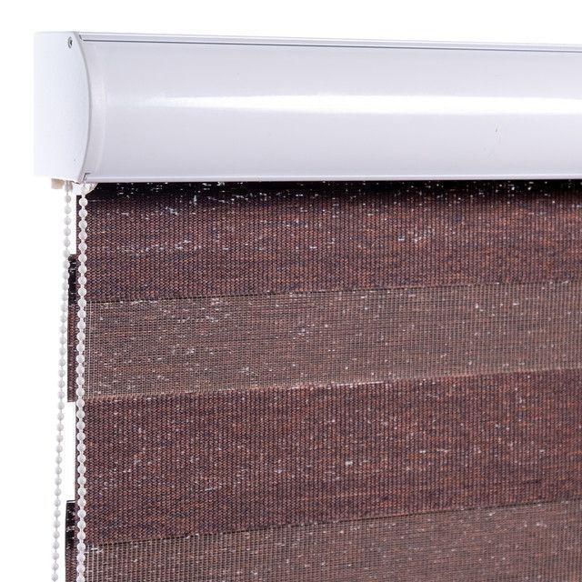 Cortina Duo Rústica Marrón 220x180 cm-2