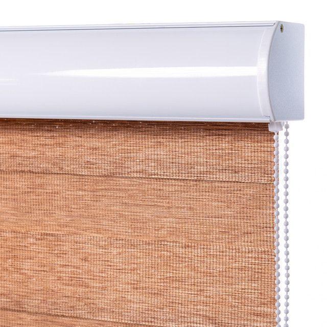 Cortina Duo Rústica Cappuccino 140x80 cm-2