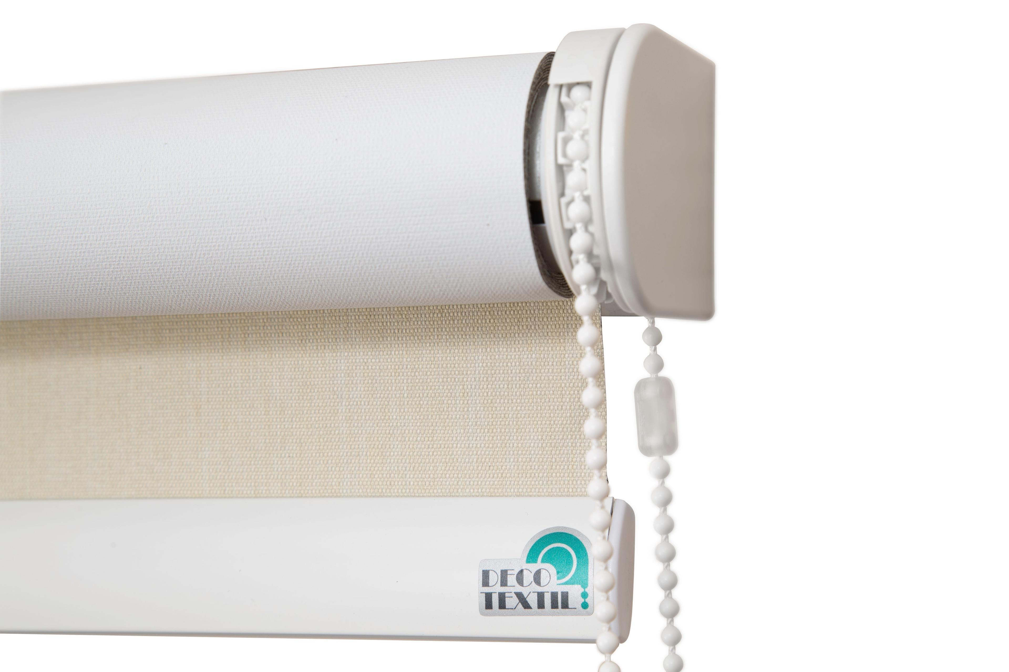 Cortina Roller Blackout Linen Crudo 80x160 cm-1