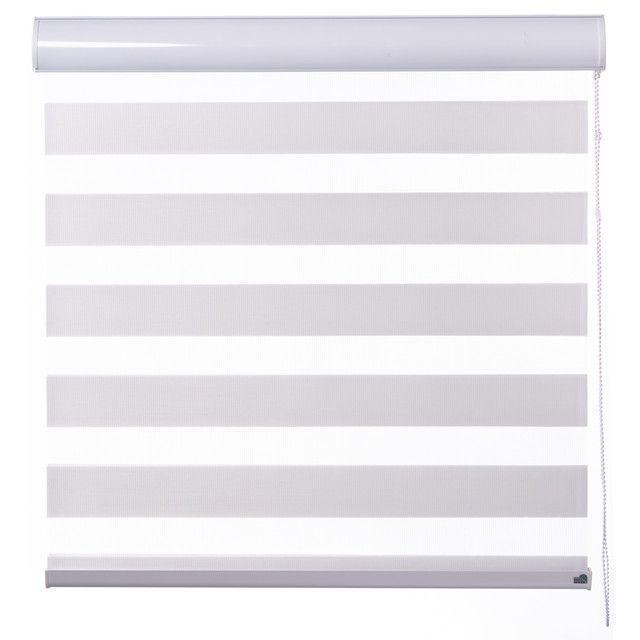 Cortina Duo Rústica Blanca 220x160 cm-0