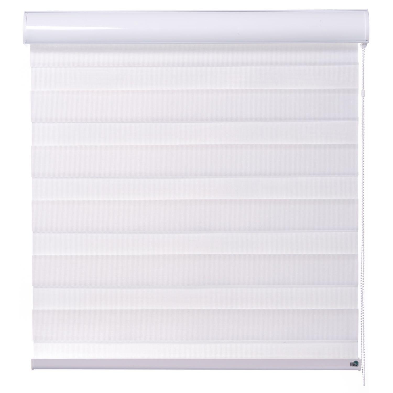 Cortina Duo Rústica Blanca 220x160 cm-1