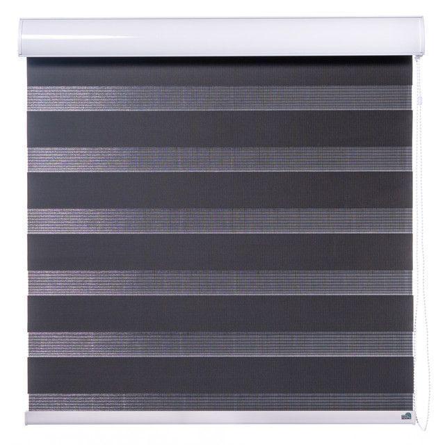 Cortina Duo Clásico Negro 180x160 cm-1