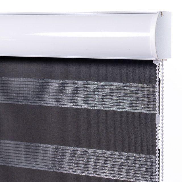 Cortina Duo Clásico Negro 180x160 cm-2