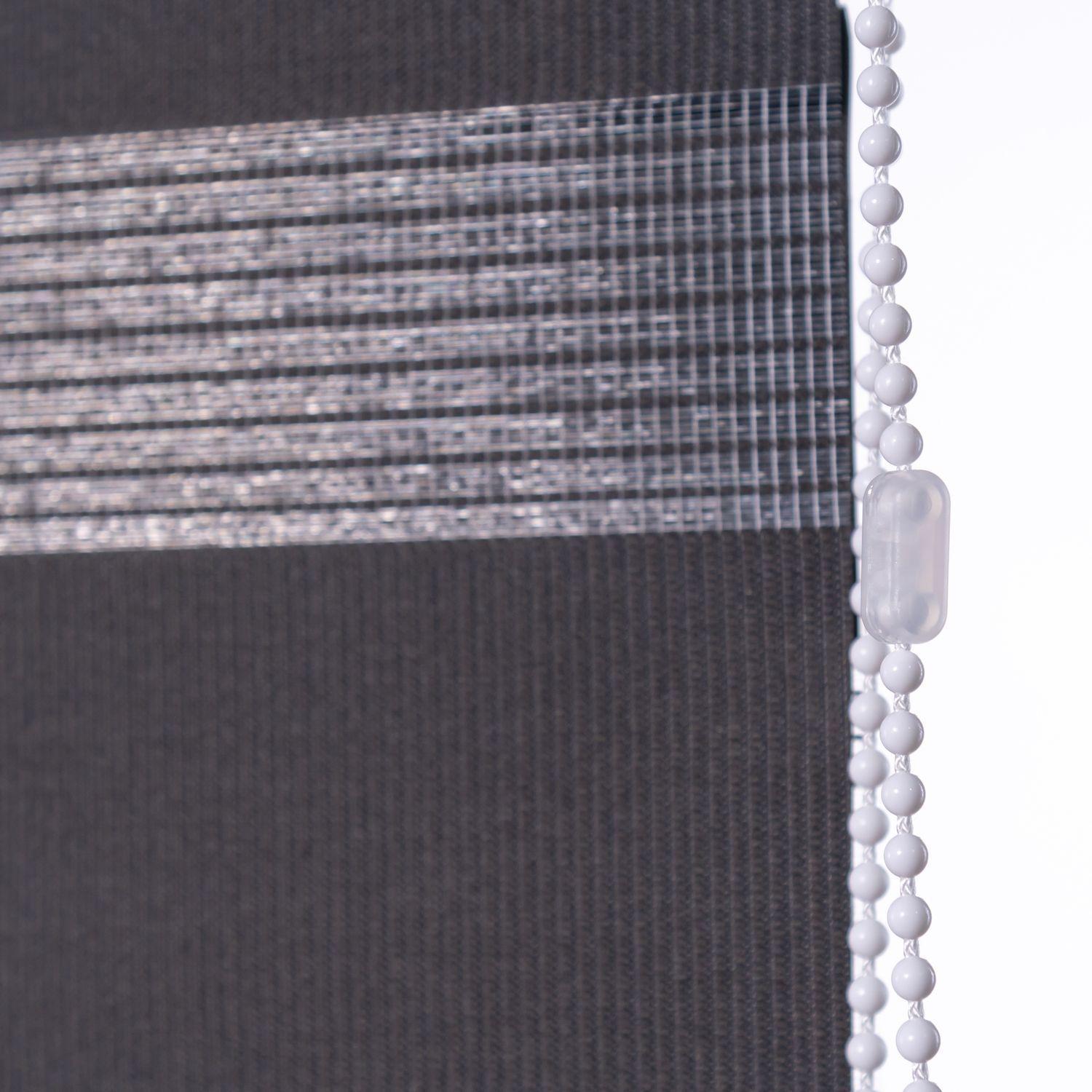 Cortina Duo Clásico Negro 180x160 cm-3