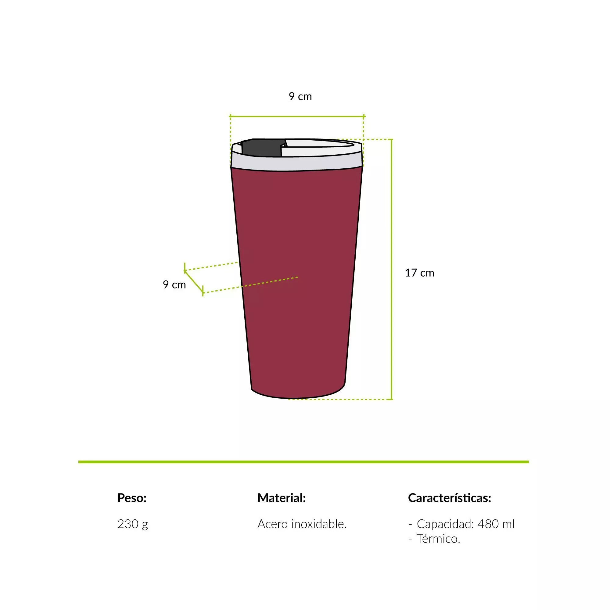 Termo Vaso Atakama Outdoor | 480 Ml | Térmico-4