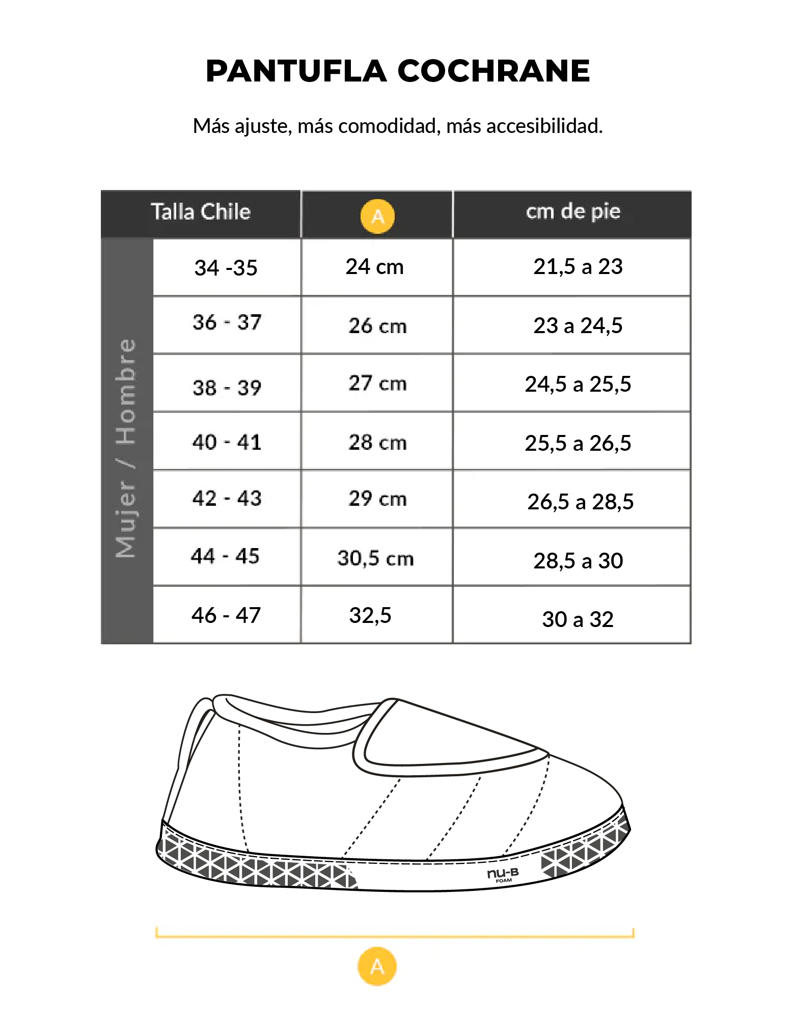 Pantufla Térmica Cochrane FLEX / NU-B Foam Negra Atakama Outdoor-7