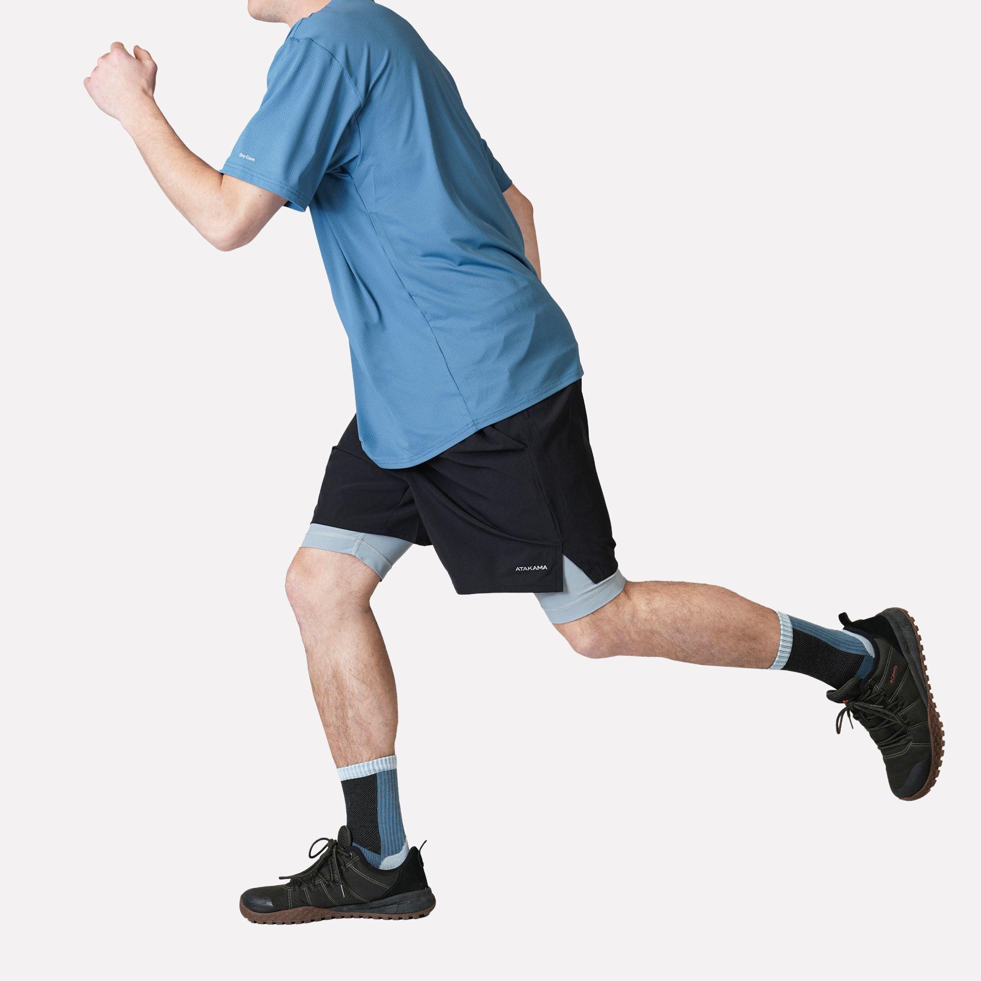 Short Deportivo Hombre Trailfit Negro Atakama Outdoor-3