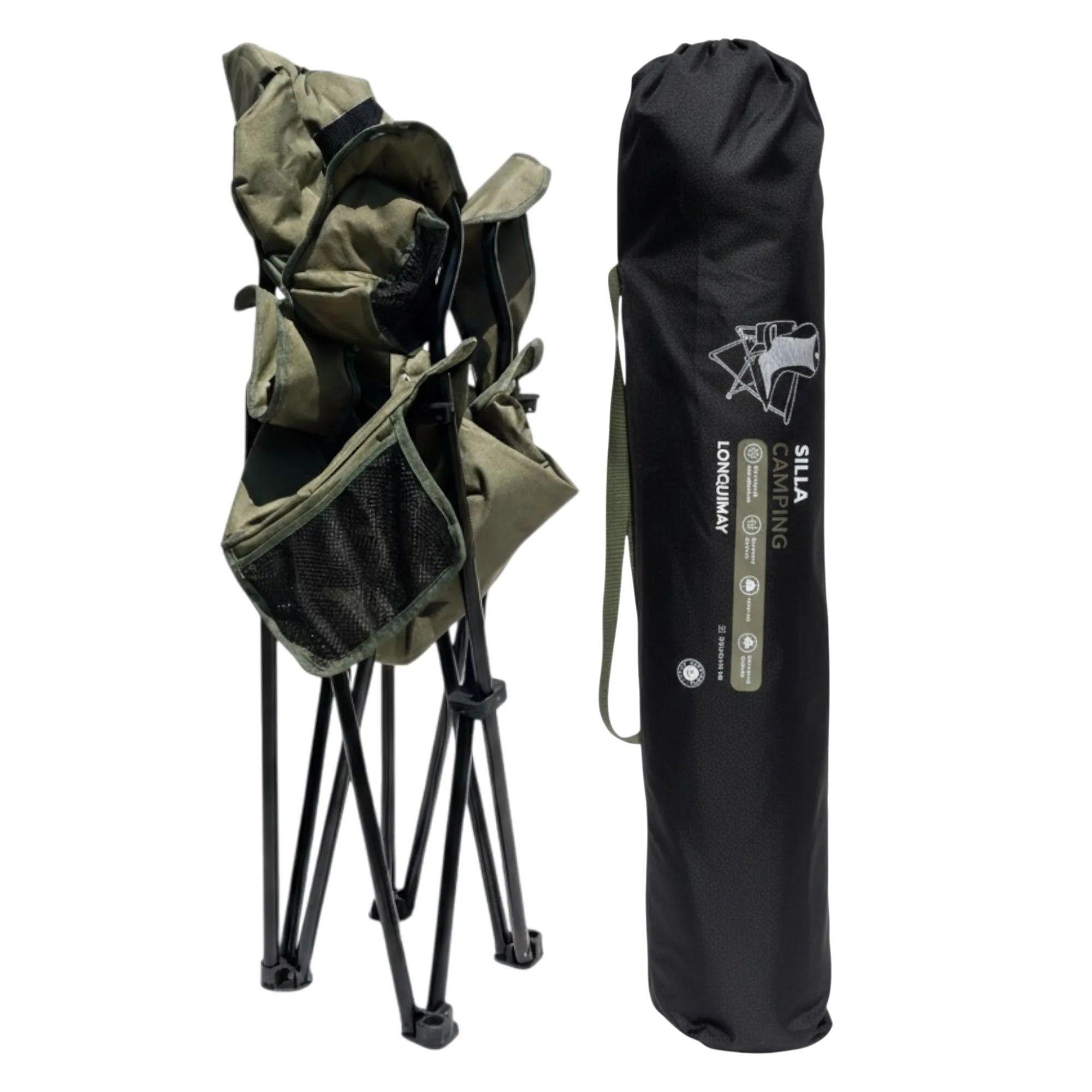 Silla Plegable Camping Acolchada Lonquimay Xl Verde Atakama Outdoor-7