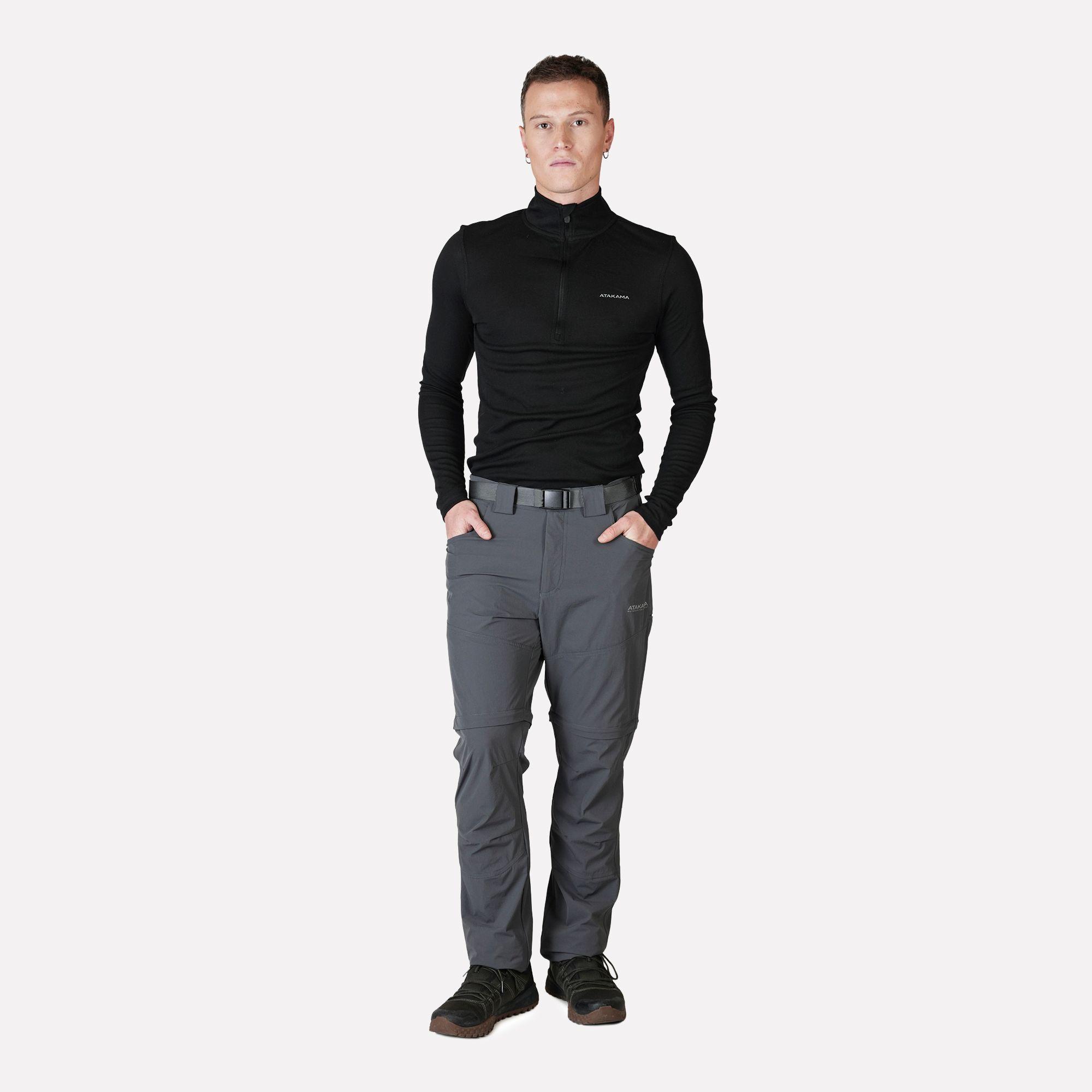 Pantalón Trekking Desmontable Hombre Travesia Gris Atakama Outdoor-2