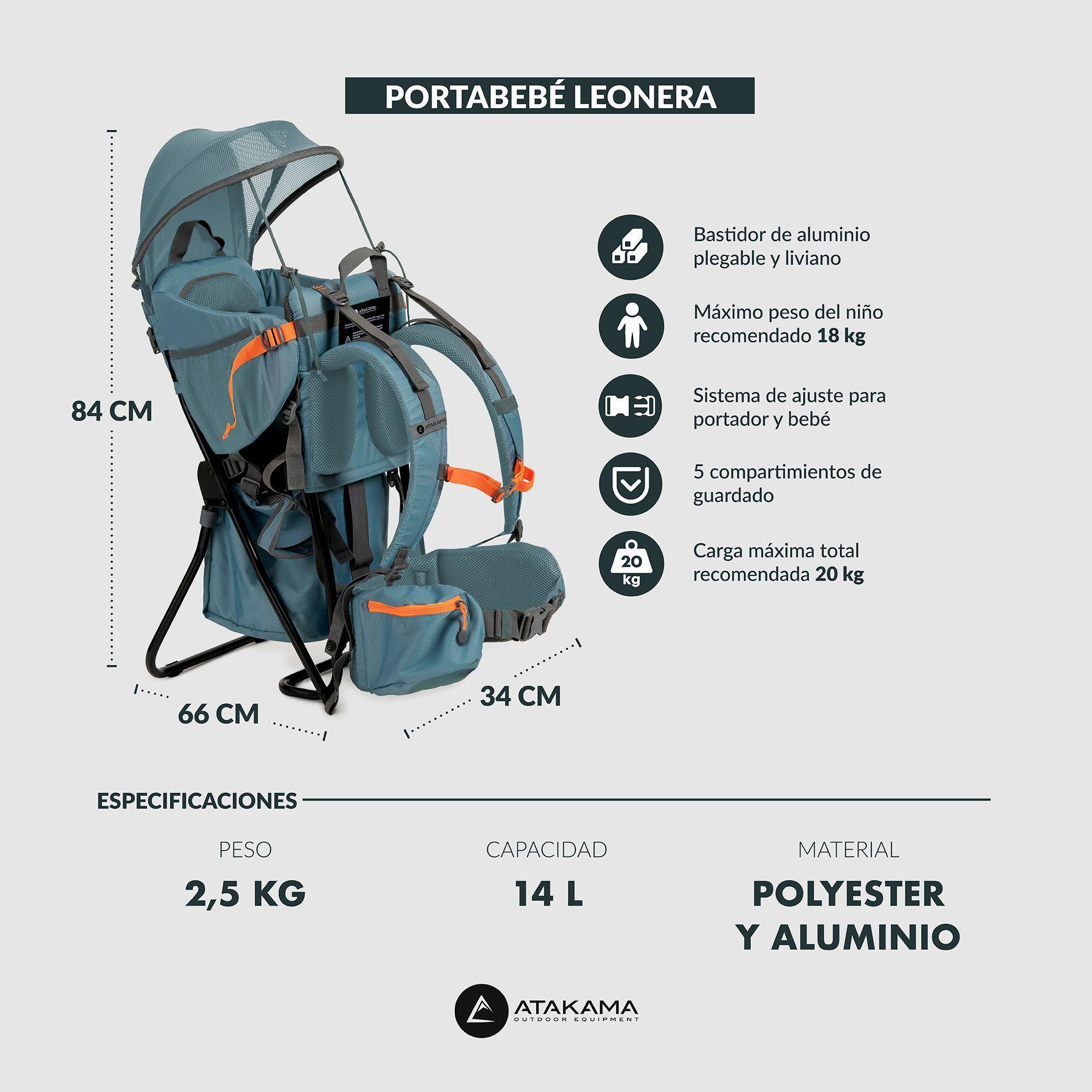 Mochila Portabebé + Techo Incluido Trekking Atakama Outdoor-7