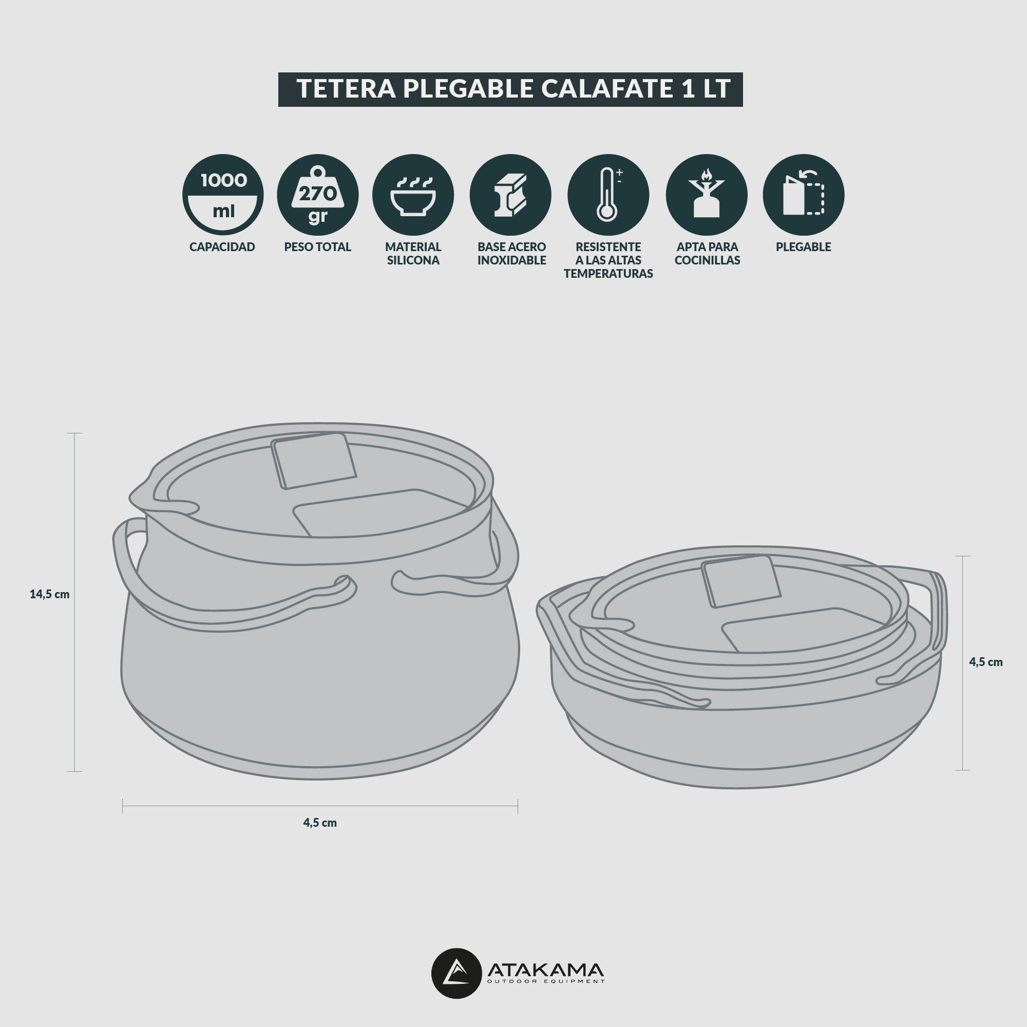 Tetera Plegable 1 Lt Calafate Verde Atakama Outdoor-4